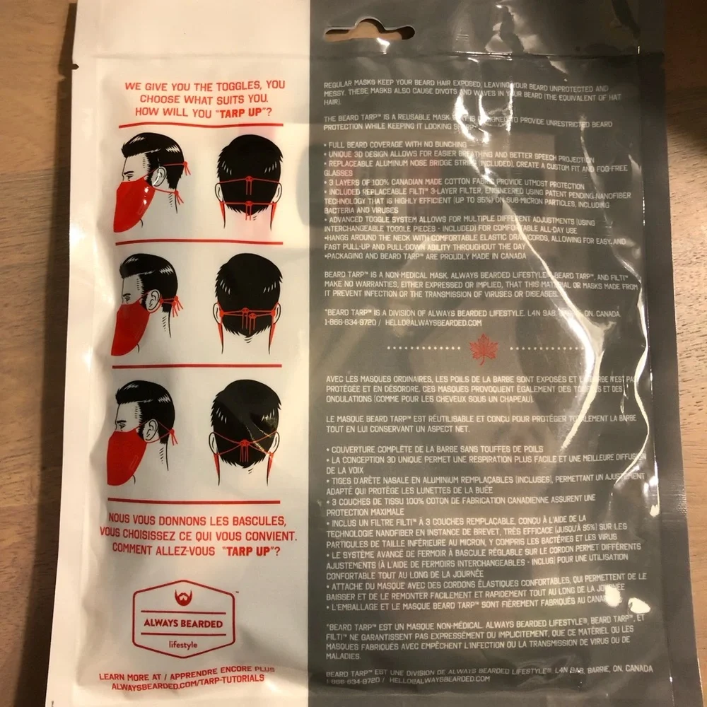 Beard Tarp Regular Face Masks V2